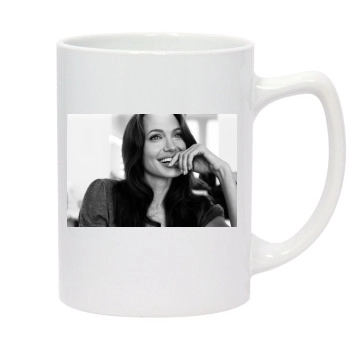 Angelina Jolie 14oz White Statesman Mug