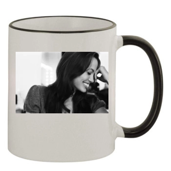 Angelina Jolie 11oz Colored Rim & Handle Mug