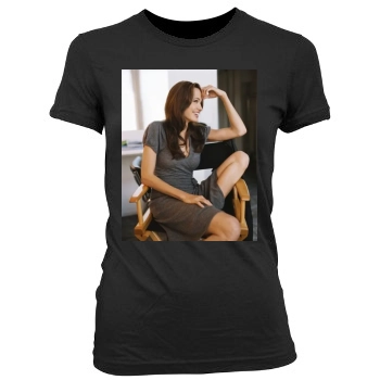 Angelina Jolie Women's Junior Cut Crewneck T-Shirt