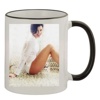 Bridget Moynahan 11oz Colored Rim & Handle Mug