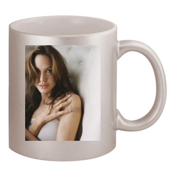 Angelina Jolie 11oz Metallic Silver Mug