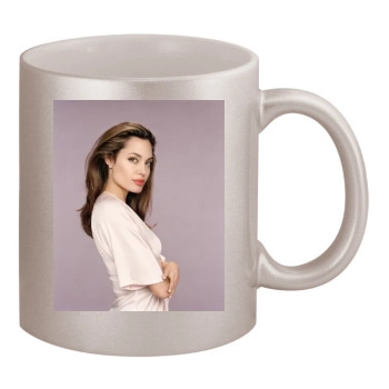 Angelina Jolie 11oz Metallic Silver Mug