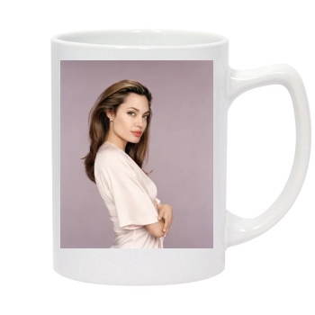 Angelina Jolie 14oz White Statesman Mug