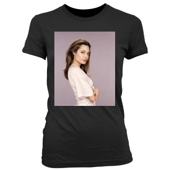 Angelina Jolie Women's Junior Cut Crewneck T-Shirt