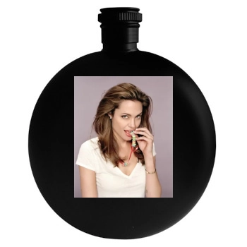 Angelina Jolie Round Flask