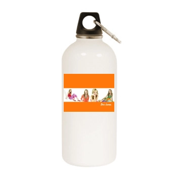 Brie Larson White Water Bottle With Carabiner