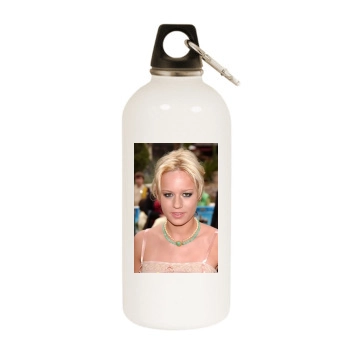 Brie Larson White Water Bottle With Carabiner