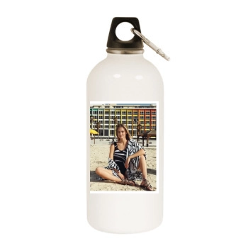 Bar Refaeli White Water Bottle With Carabiner