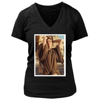 Bar Refaeli Women's Deep V-Neck TShirt