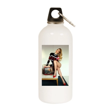 Bar Refaeli White Water Bottle With Carabiner