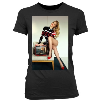 Bar Refaeli Women's Junior Cut Crewneck T-Shirt