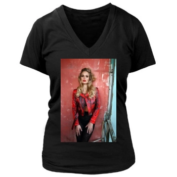 Bar Refaeli Women's Deep V-Neck TShirt