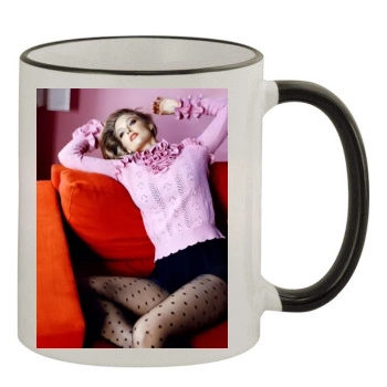 Bar Refaeli 11oz Colored Rim & Handle Mug