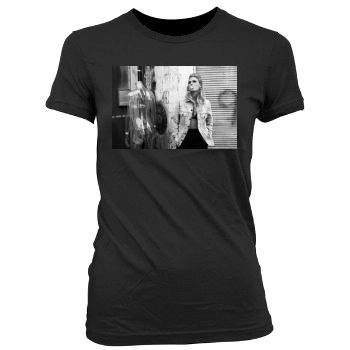 Bar Refaeli Women's Junior Cut Crewneck T-Shirt