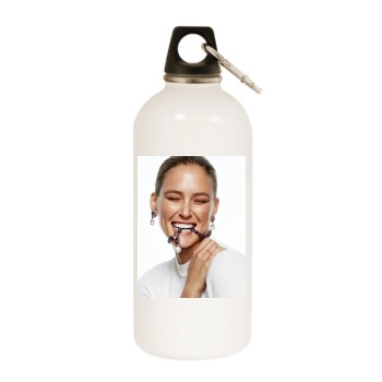 Bar Refaeli White Water Bottle With Carabiner