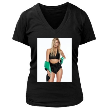 Bar Refaeli Women's Deep V-Neck TShirt