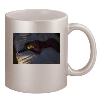 Barbara Palvin 11oz Metallic Silver Mug