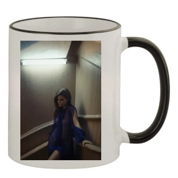 Barbara Palvin 11oz Colored Rim & Handle Mug