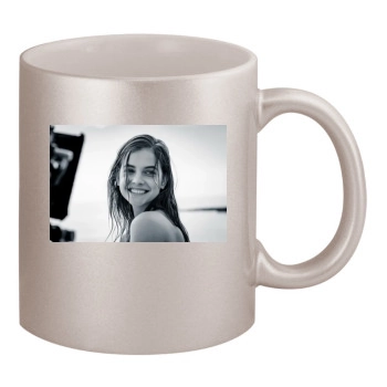 Barbara Palvin 11oz Metallic Silver Mug