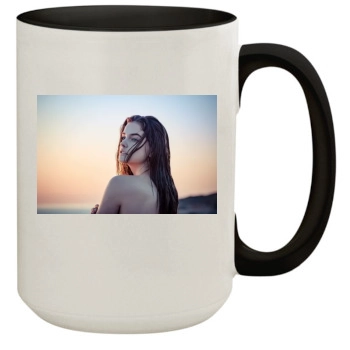 Barbara Palvin 15oz Colored Inner & Handle Mug