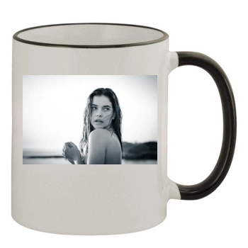 Barbara Palvin 11oz Colored Rim & Handle Mug