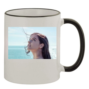 Barbara Palvin 11oz Colored Rim & Handle Mug