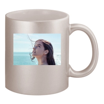 Barbara Palvin 11oz Metallic Silver Mug