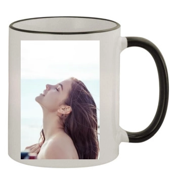 Barbara Palvin 11oz Colored Rim & Handle Mug