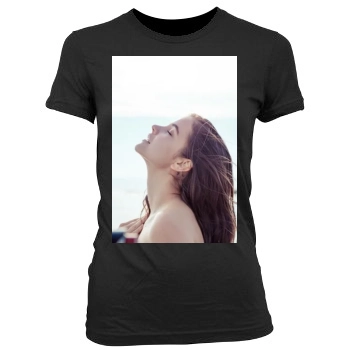 Barbara Palvin Women's Junior Cut Crewneck T-Shirt