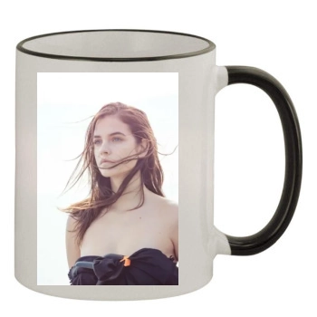 Barbara Palvin 11oz Colored Rim & Handle Mug