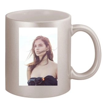 Barbara Palvin 11oz Metallic Silver Mug