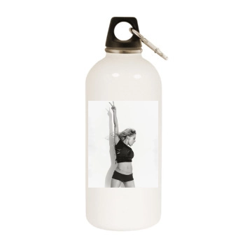 Brittany Murphy White Water Bottle With Carabiner