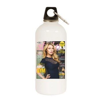 Blake Lively White Water Bottle With Carabiner