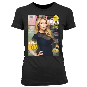 Blake Lively Women's Junior Cut Crewneck T-Shirt