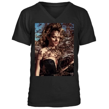 Brie Larson Men's V-Neck T-Shirt