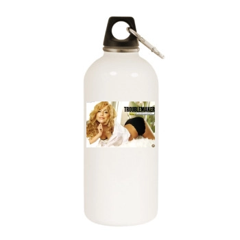 Brittany Murphy White Water Bottle With Carabiner