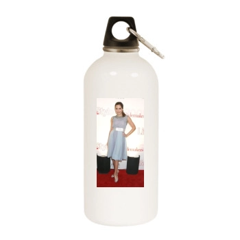 Brittany Murphy White Water Bottle With Carabiner