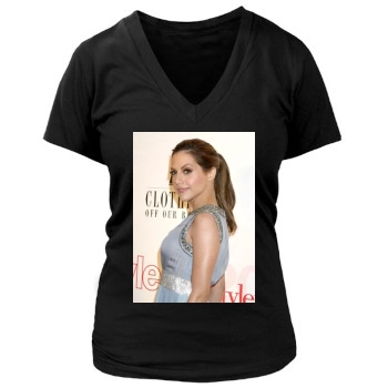 Brittany Murphy Women's Deep V-Neck TShirt