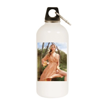 Brooklyn Decker White Water Bottle With Carabiner