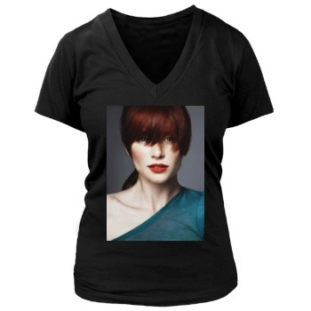 Bryce Dallas Howard Women's Deep V-Neck TShirt