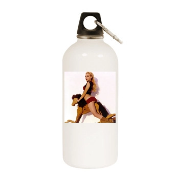 Brittany Murphy White Water Bottle With Carabiner