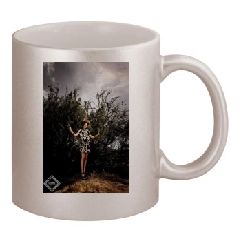 Candice Swanepoel 11oz Metallic Silver Mug