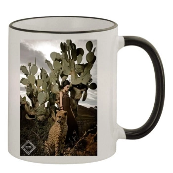 Candice Swanepoel 11oz Colored Rim & Handle Mug