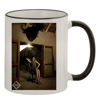 Candice Swanepoel 11oz Colored Rim & Handle Mug