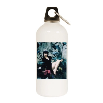 Brittany Murphy White Water Bottle With Carabiner