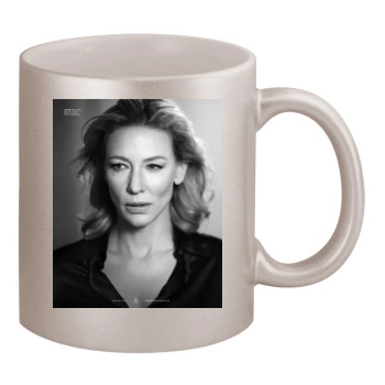 Cate Blanchett 11oz Metallic Silver Mug