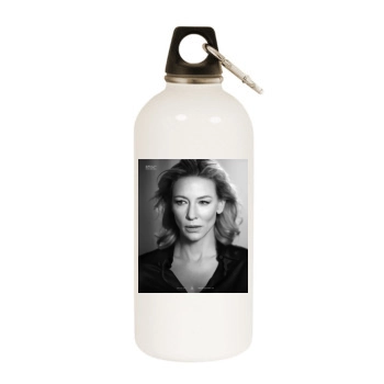 Cate Blanchett White Water Bottle With Carabiner