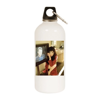 Brittany Murphy White Water Bottle With Carabiner