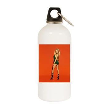 Brittany Murphy White Water Bottle With Carabiner