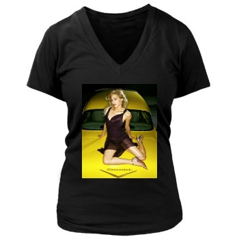 Brittany Murphy Women's Deep V-Neck TShirt